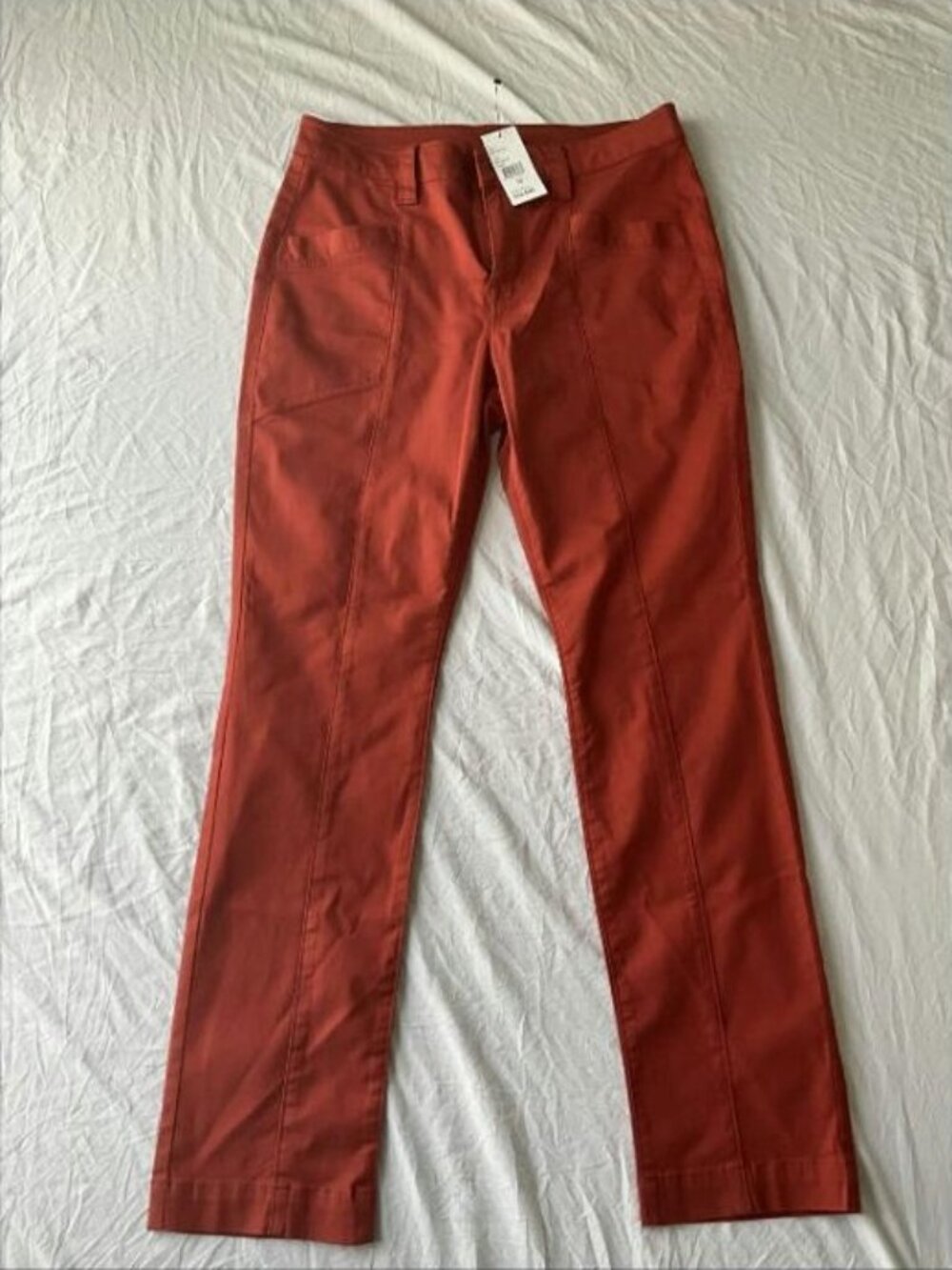 cabi Explorer Copper Slim Straight Leg Pants Size 10 NWT